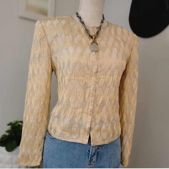 Bohemian Camille Marie Gold Jacket/Blazer - Picture 5 of 9